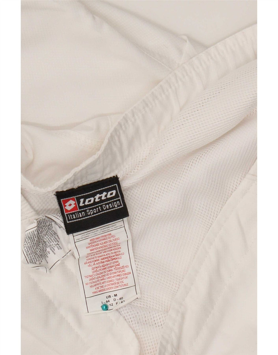 Lotto Pantalones Capri de Chándal para Mujer UK 40 Mediano Poliéster Blanco