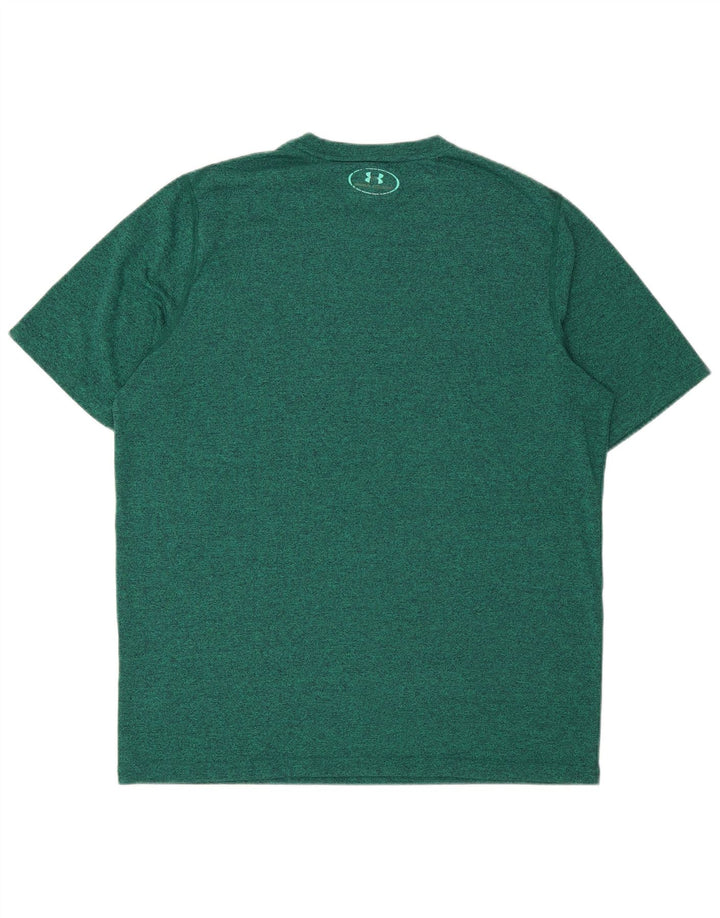 Under Armour Camiseta holgada para hombre Top medio verde moteado