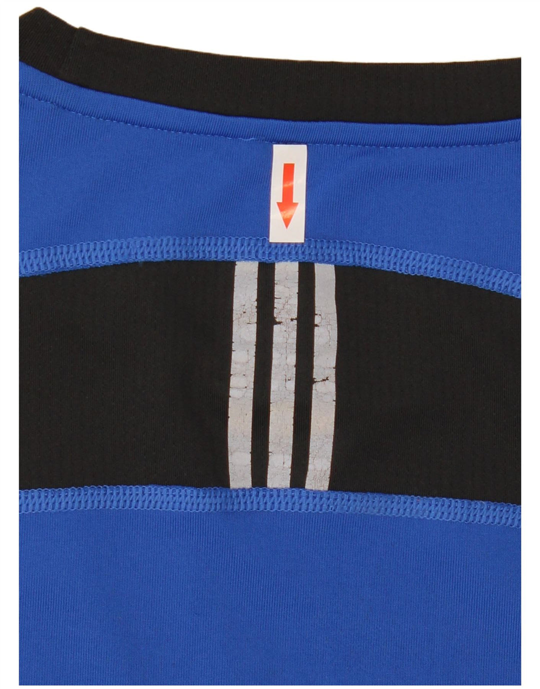 Adidas Hombre Climacool Top Manga Larga Pequeño Azul Colorblock Poliéster