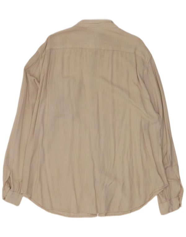 Camisa C&A Hombre Talla 43/44 XL Viscosa Beige