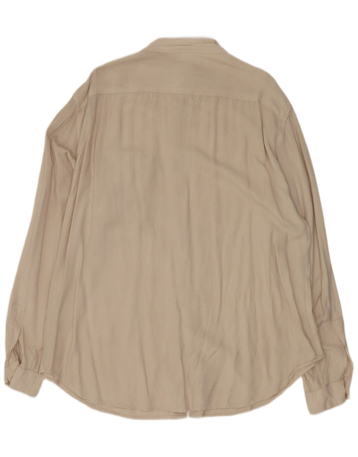 Camisa C&A Hombre Talla 43/44 XL Viscosa Beige