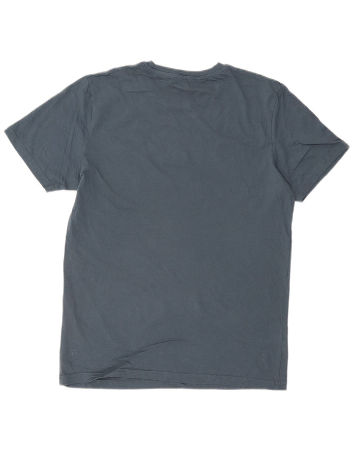 JACK & JONES Hombre Camiseta Gráfica Top Medium Azul Marino Algodón