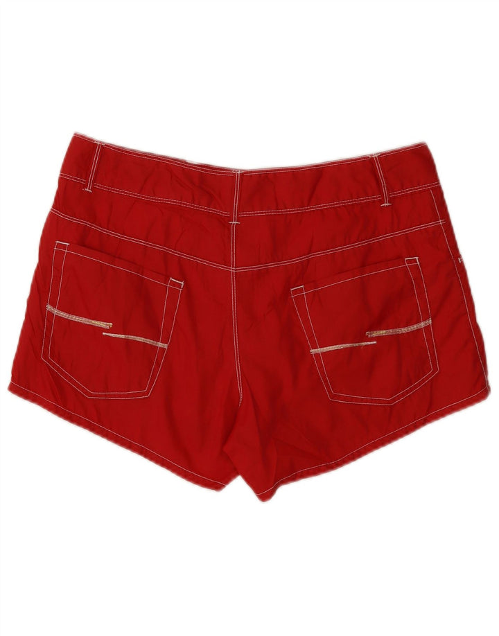 Jack & Jones Mens Casual Shorts Medium W32 Poliéster Rojo