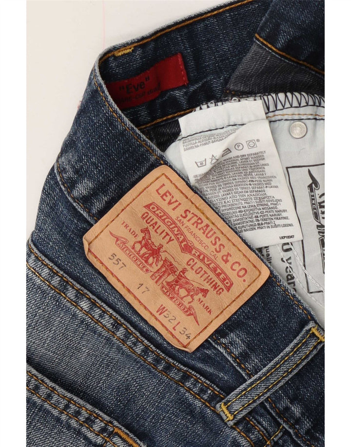 Levi's Mujer 557 Shorts De Mezclilla W32 Grande Algodón Azul