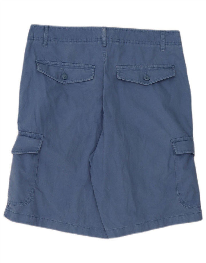 MARKS & SPENCER Shorts cargo para hombre W32 Algodón azul medio