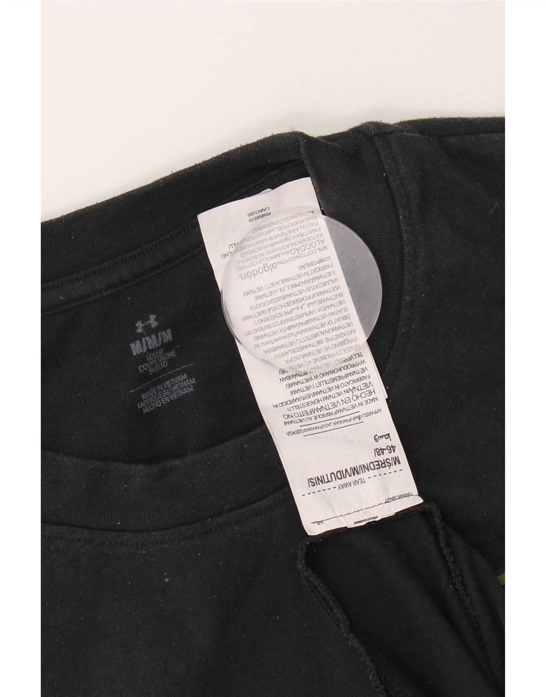 Under Armour Camiseta gráfica para hombre Top mediano de algodón negro