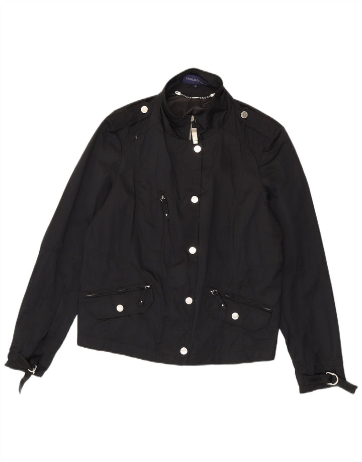 Chaqueta Militar Mujer Trussardi Jeans IT 48 XL Poliéster Negro