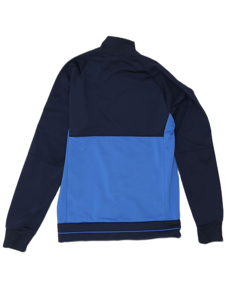 Adidas Hombre Chándal Top Chaqueta Pequeña Azul Marino Colorblock Poliéster