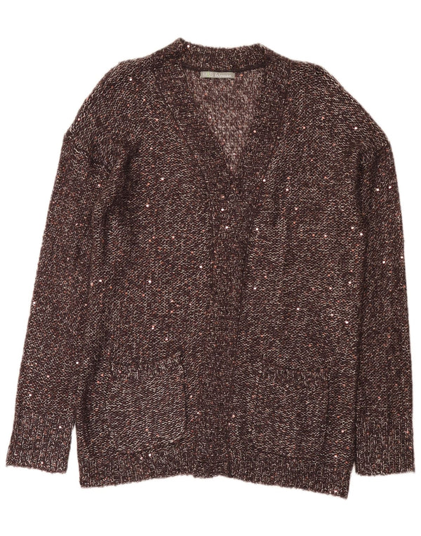 Marks & Spencer Suéter tipo cárdigan abierto para mujer UK 40 XL Poliéster marrón