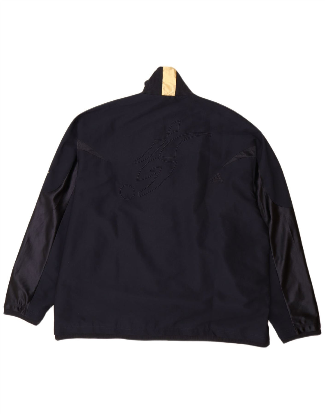 Adidas Chaqueta impermeable para hombre UK 42 XL Poliéster azul marino