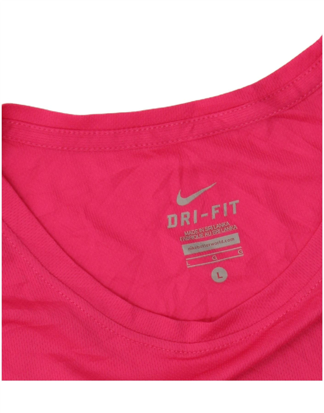 NIKE Camiseta Dri Fit para Mujer UK 40 Grande Rosa