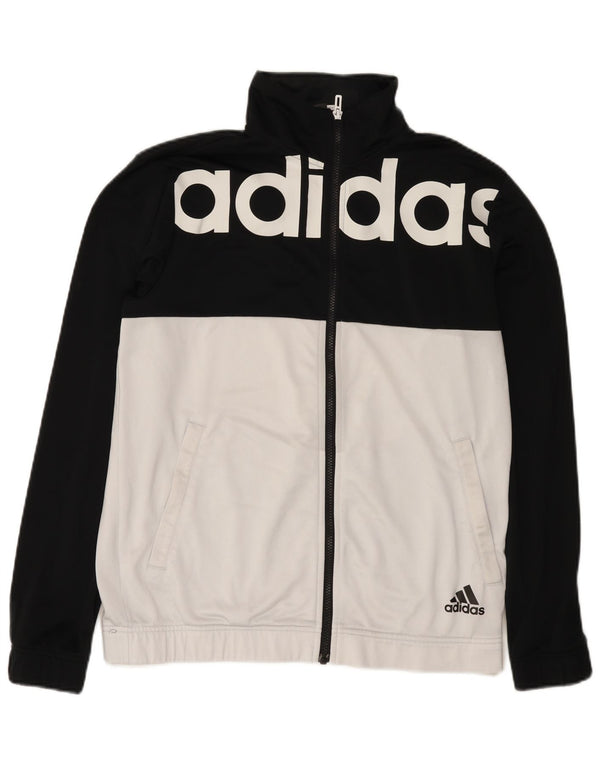 Adidas - Chaqueta de chándal gráfica para hombre, talla 42/44, color negro