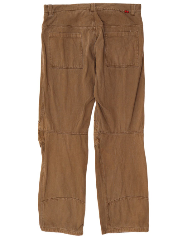 Kappa Mens Perfect Fit Pantalones Casuales Rectos IT 52 XL W38 L34 Beige