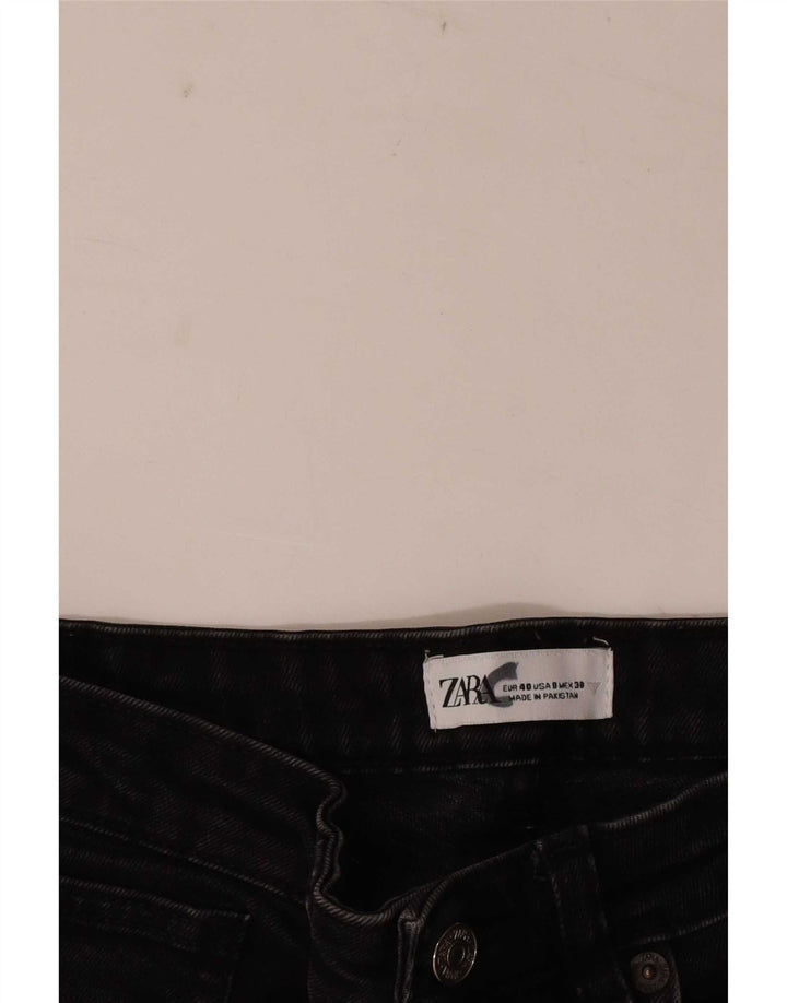 Zara Jeans Rectos Mujer EU 40 Medium W30 L25 Negro