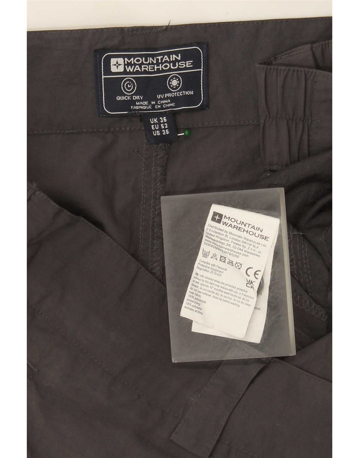Pantalones cortos tipo cargo para hombre Mountain Warehouse W36 Large Grey Polyamide