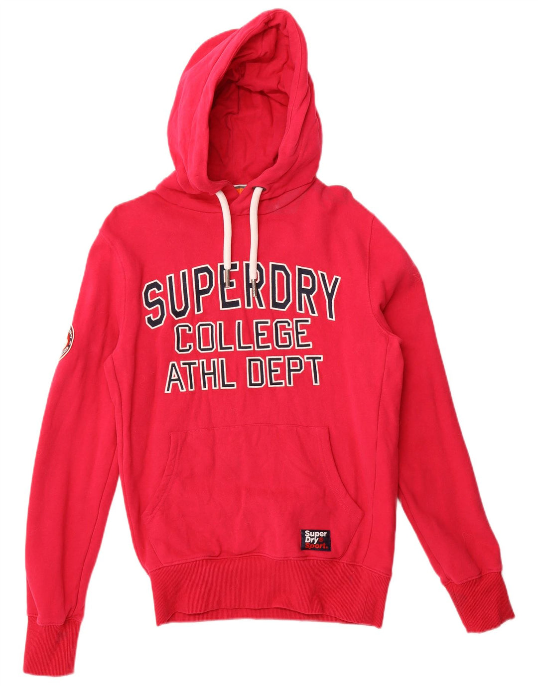 Superdry Jersey con capucha gráfica para mujer Reino Unido 44 Algodón rosa medio