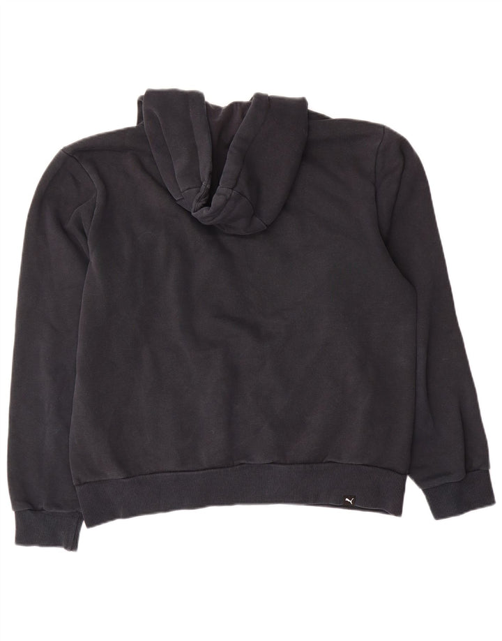 Puma Hombre Sudadera Con Capucha Gráfica Jersey De Algodón Negro Mediano