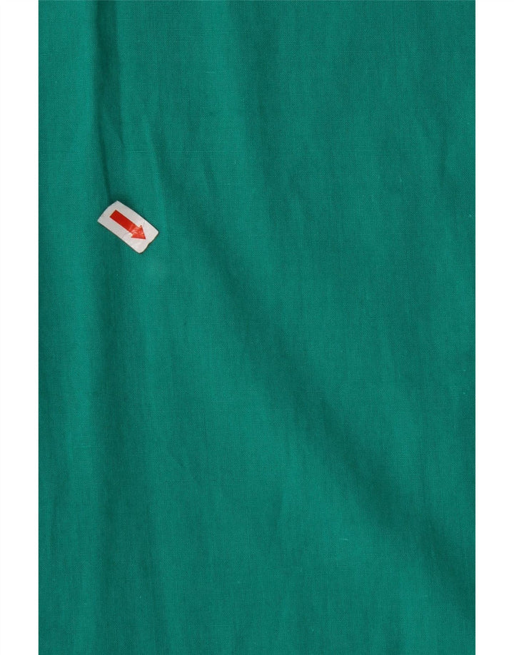 VINTAGE Blusa sin mangas para mujer Reino Unido 12 Turquesa mediana