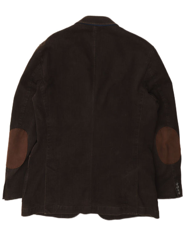 Bugatti Chaqueta Blazer de 3 Botones para Hombre EU 52 XL Algodón Marrón