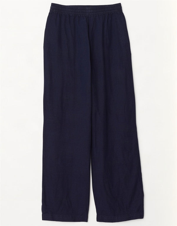 Marks & Spencer Pantalones casuales para mujer UK 10 Small W28 L30 Azul marino