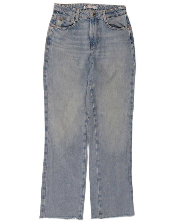 Zara Vaqueros Rectos Mujer EU 36 XS W26 L29 Azul