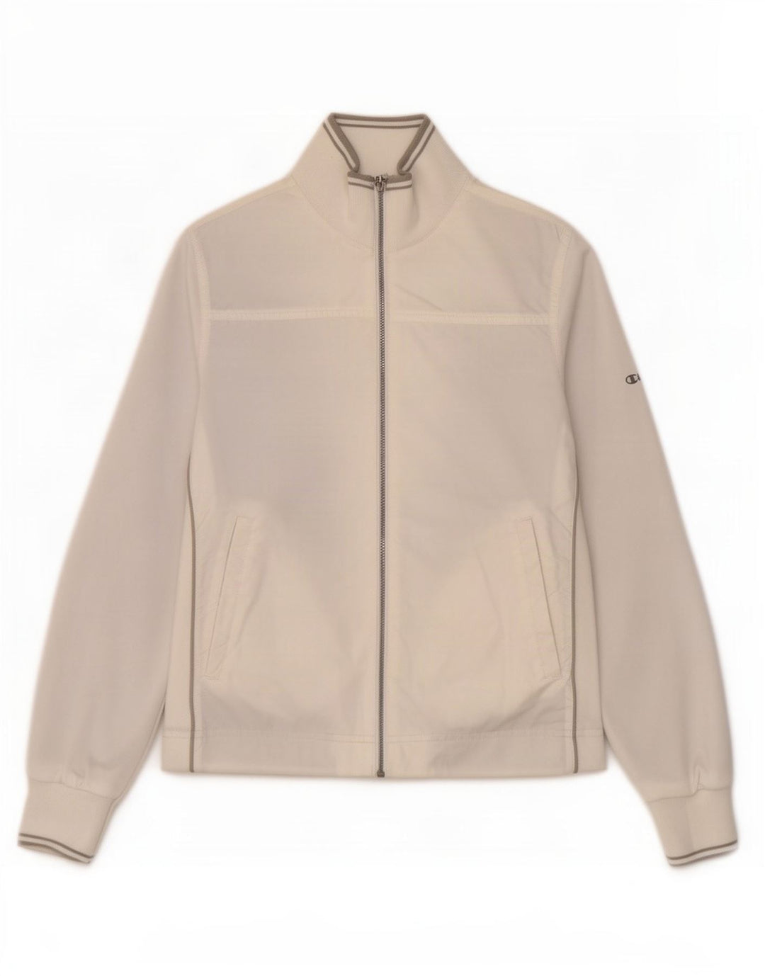 Champion Chaqueta de chándal para mujer UK 40 Mediana Poliamida blanca