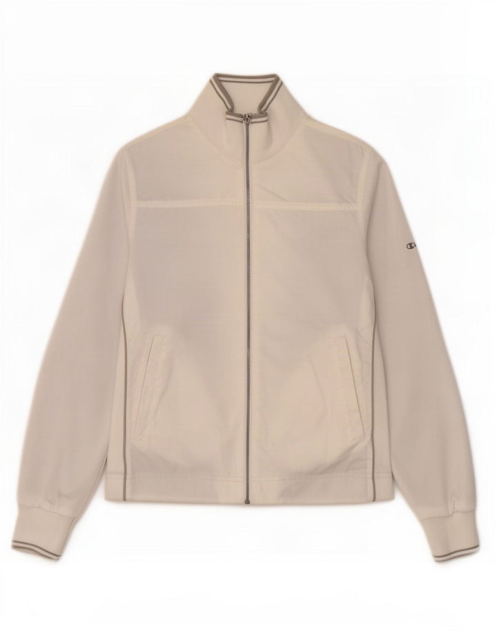 Champion Chaqueta de chándal para mujer UK 40 Mediana Poliamida blanca