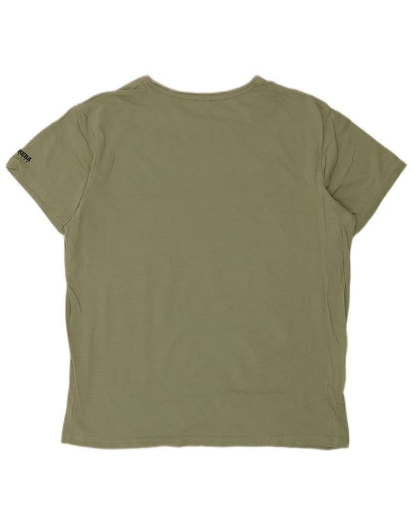 Carrera - Camiseta gráfica para hombre, talla grande, algodón verde