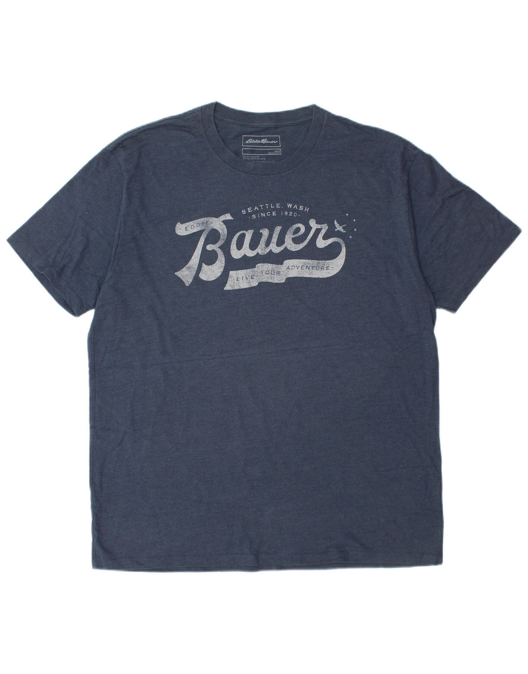 EDDIE BAUER Camiseta gráfica para hombre Top grande de algodón azul