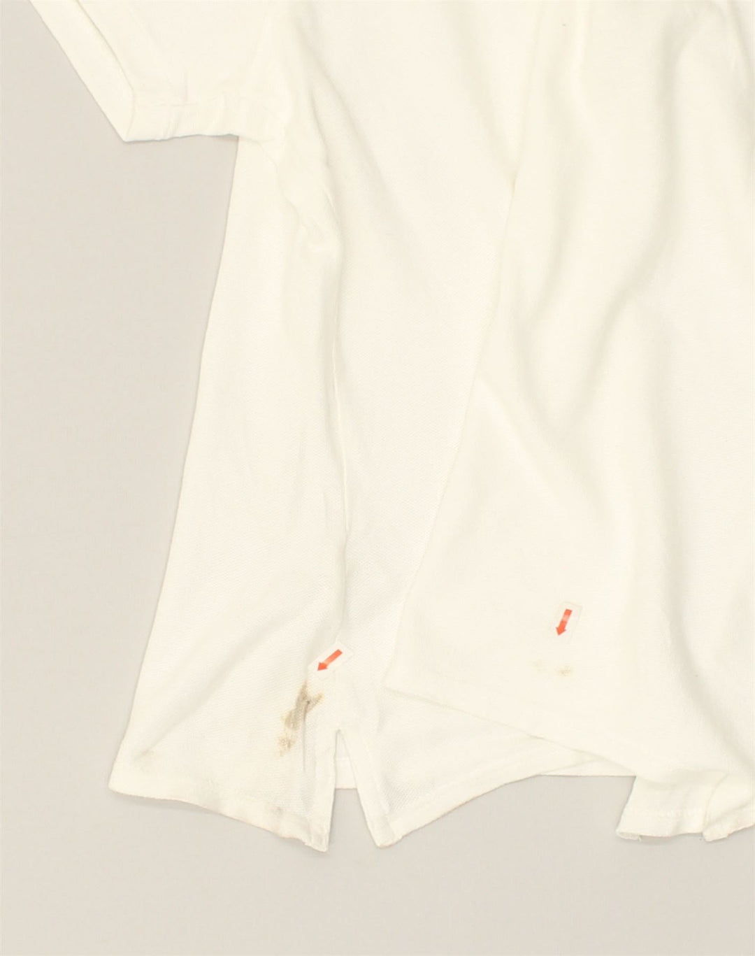 EDDIE BAUER Womens Polo Shirt UK 16 Large White Cotton | Vintage Eddie Bauer | Thrift | Second-Hand Eddie Bauer | Used Clothing | Messina Hembry 
