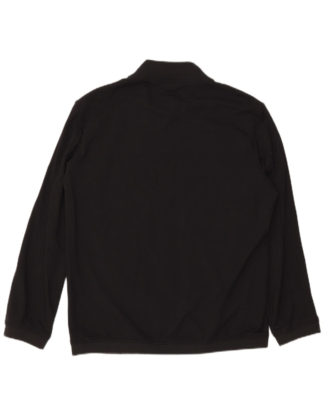 ZARA Hombre Chándal Top Chaqueta Grande Poliéster Negro
