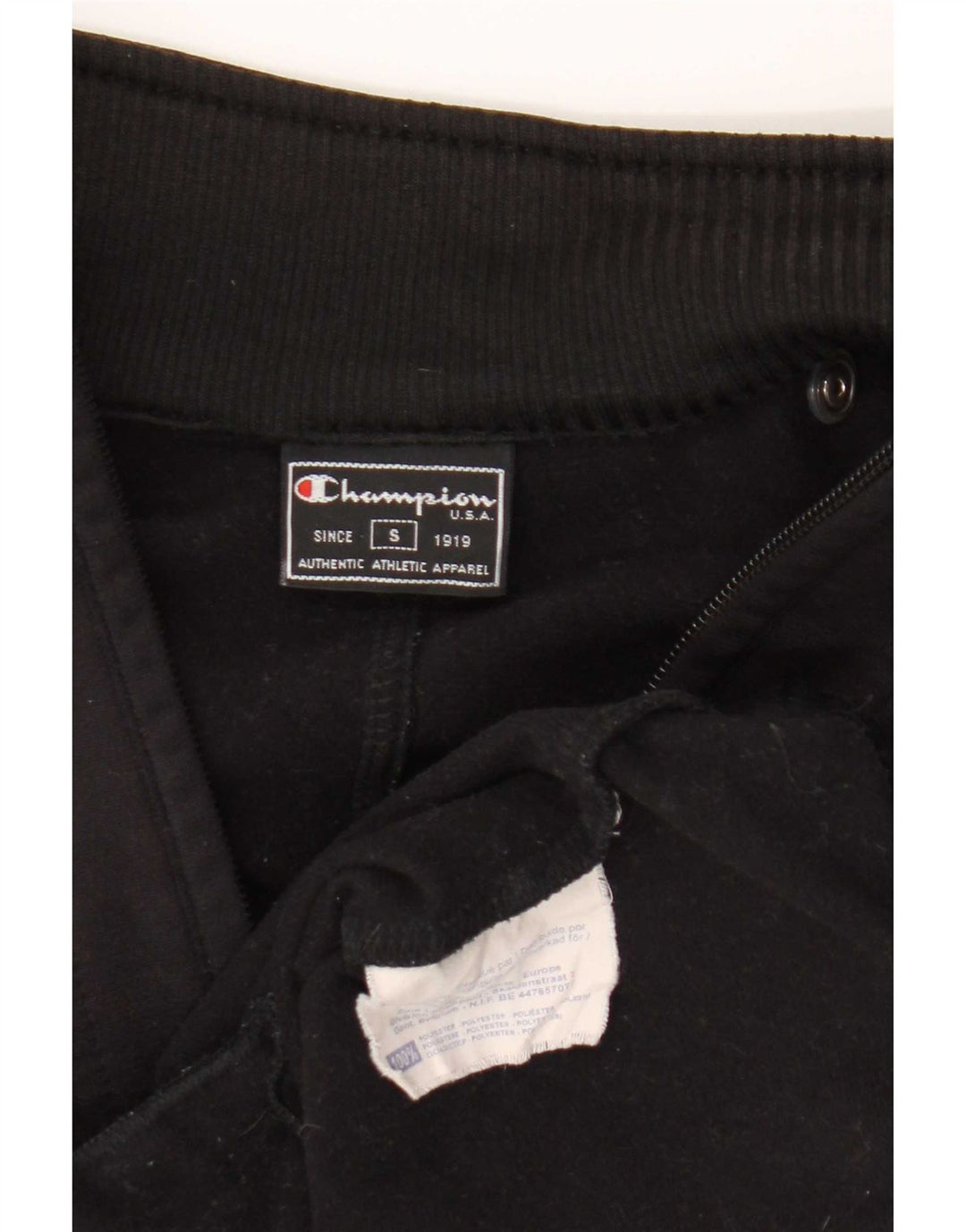 Champion Chaqueta de chándal extragrande para mujer UK 10 Small Poliéster negro