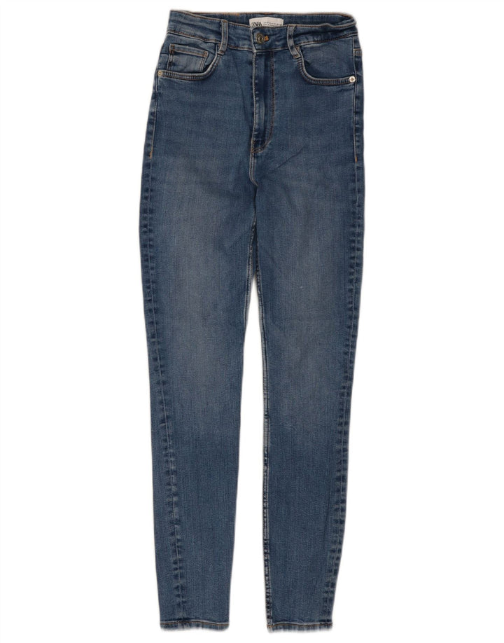 ZARA Vaqueros Skinny Mujer EU 36 XS W26 L27 Azul