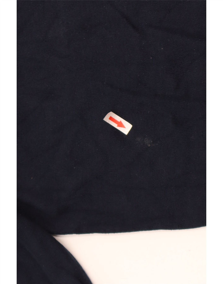 Marks & Spencer Suéter con Cuello en V para Hombre Algodón Azul Marino Mediano
