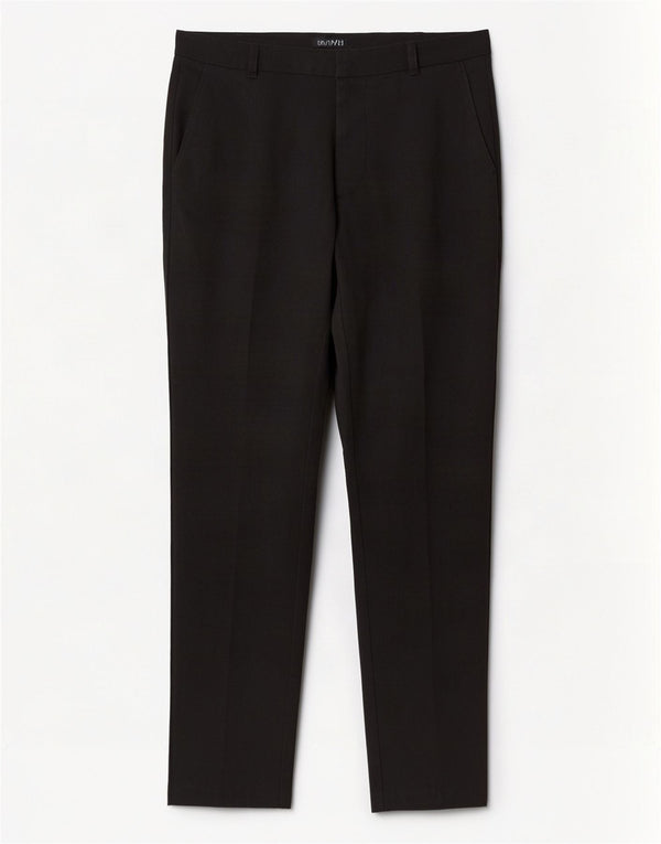 Topshop Pantalones informales ajustados para mujer UK 8 Small W26 L29 Poliéster negro