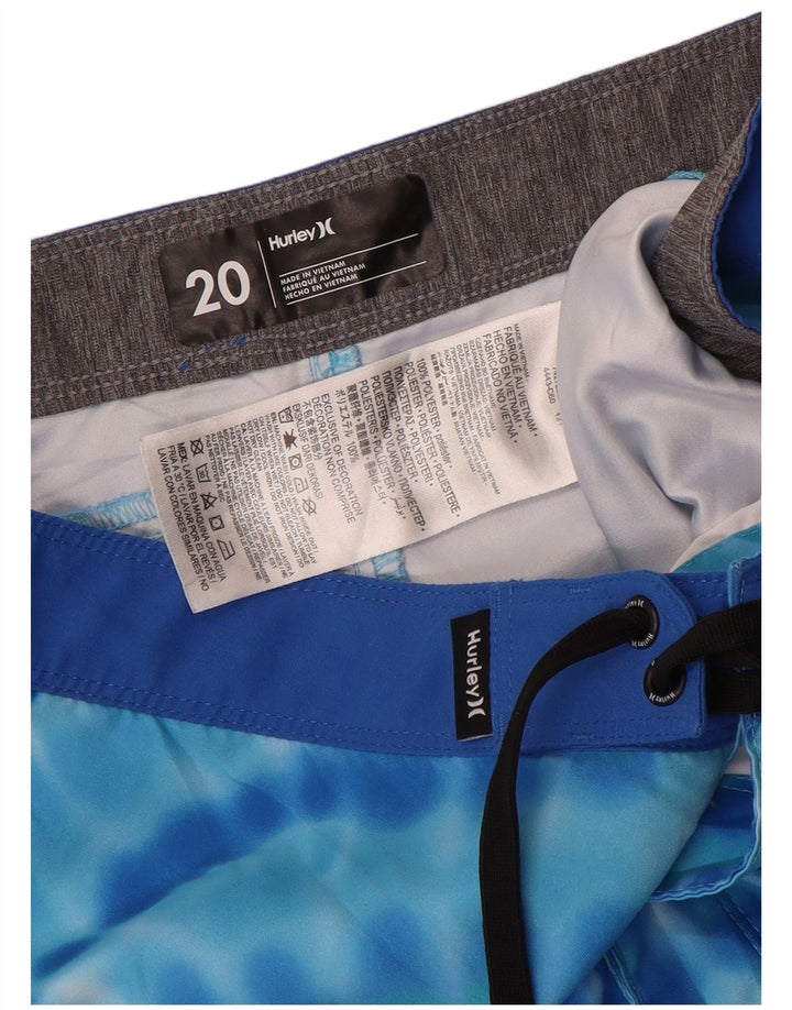 Hurley Bañador Corto Niño 15-16 Años Azul Tie Dye Poliéster