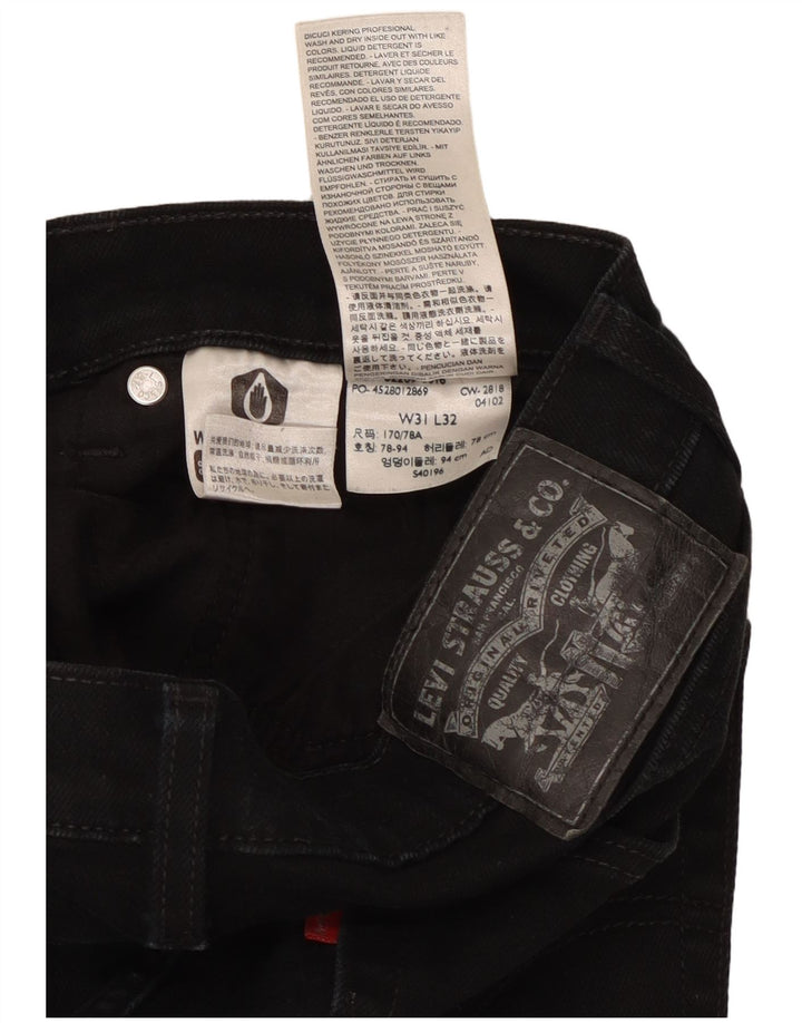 LEVI'S Vaqueros pitillo para hombre W31 L29 Algodón negro