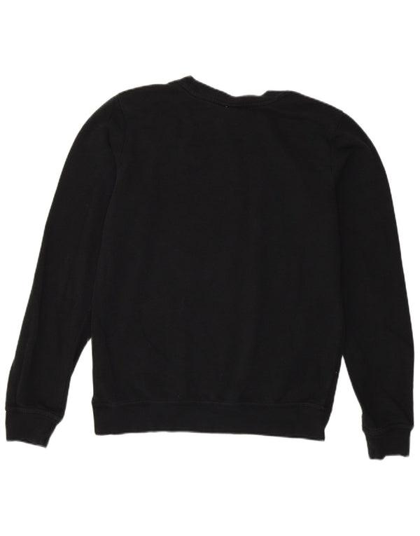 Nike Womens Crop Loose Fit Sweatshirt Jumper UK 6 XS Grey Cotton Sports