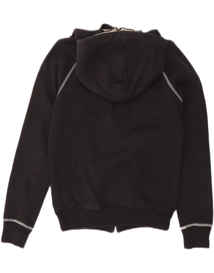 ADIDAS Sudadera con capucha gráfica para mujer Reino Unido 10 Pequeño Algodón negro