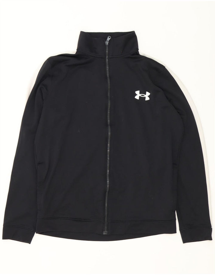 Under Armour Chaqueta de chándal para hombre con bloques de color negro mediano