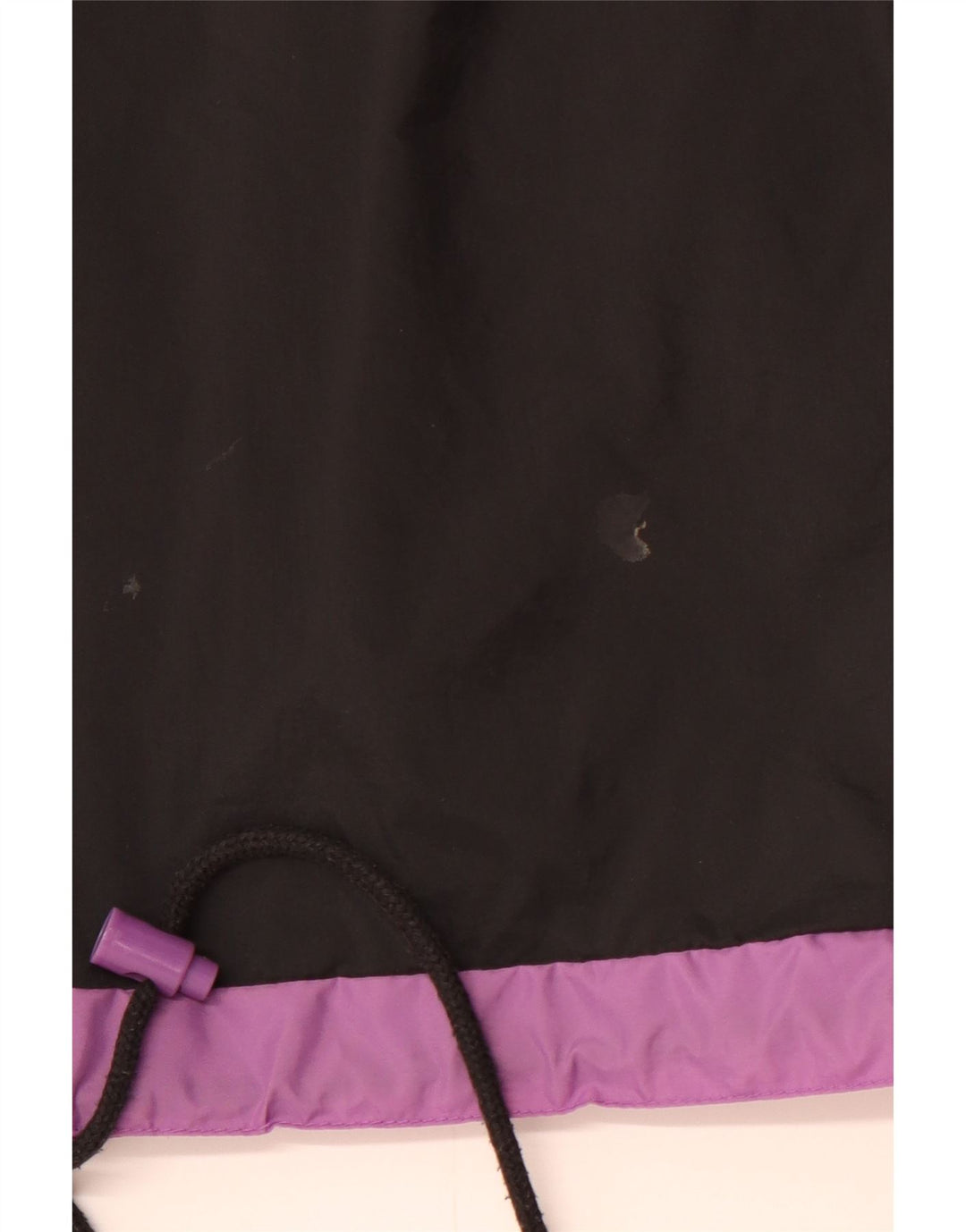 RODEO Chaqueta anorak con capucha para hombre UK 36 Small Black Colourblock Nylon