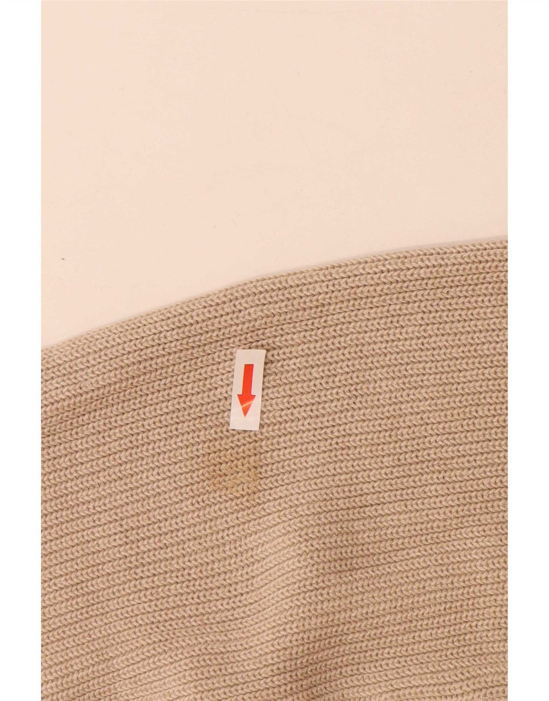 Marks & Spencer Jersey de cuello tipo polo azul Harbor para hombre, talla grande, color beige