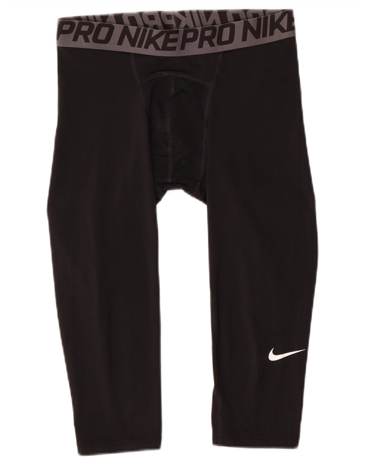 Nike Leggings capri con gráfico de compresión para hombre, color negro mediano
