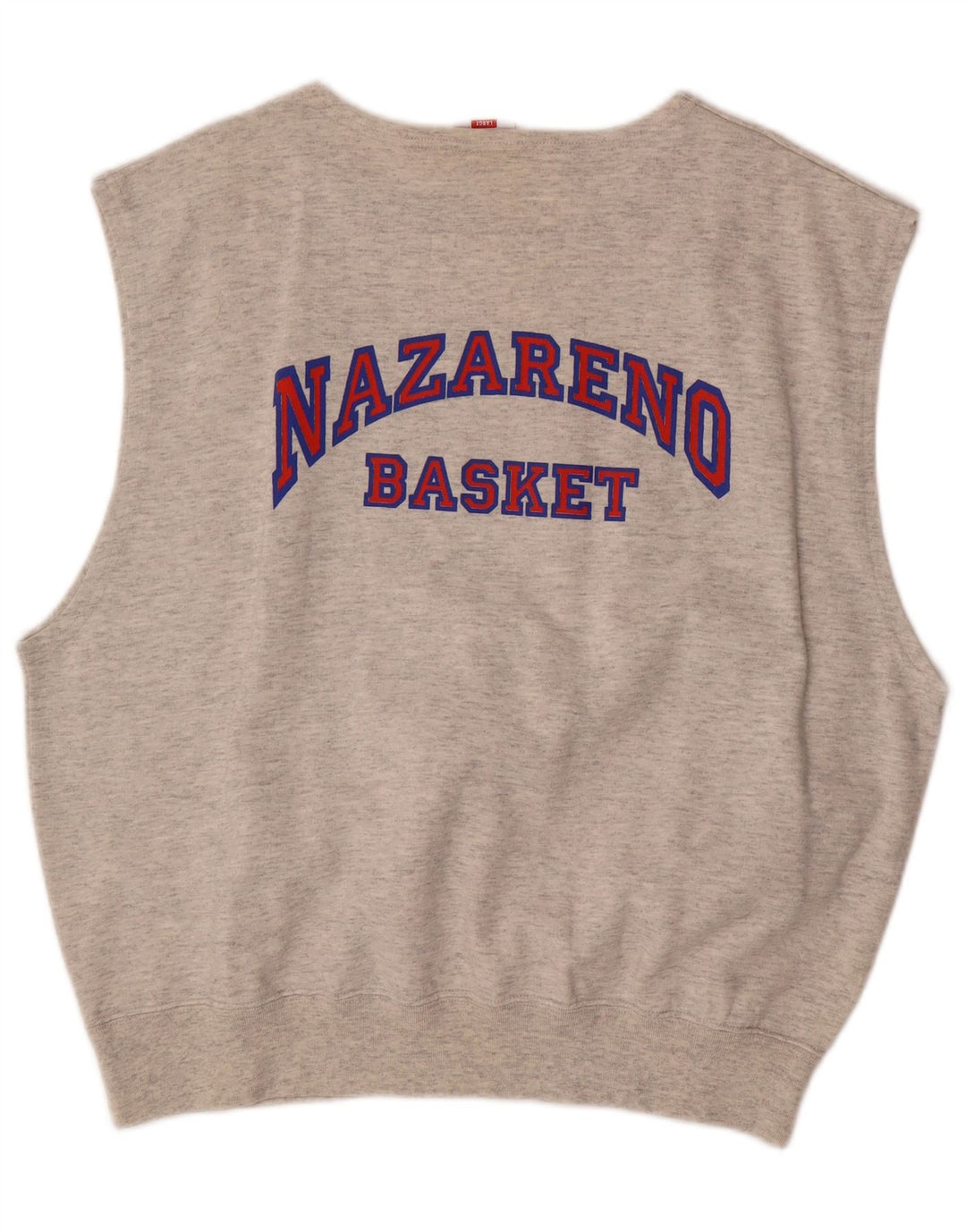 CHAMPION Camiseta sin mangas estampada para hombre de algodón gris grande