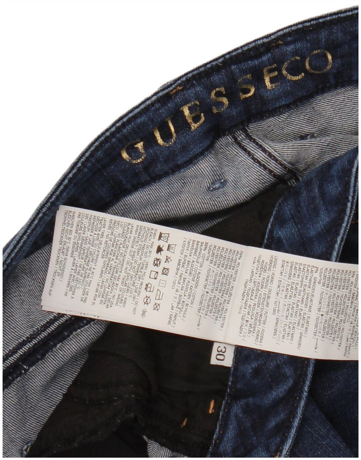 GUESS Vaqueros pitillo Jegging de talle medio para mujer W30 L28 Lyocell azul marino