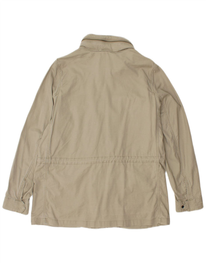 Lands End Chaqueta utilitaria con capucha para mujer UK 14 Algodón verde medio
