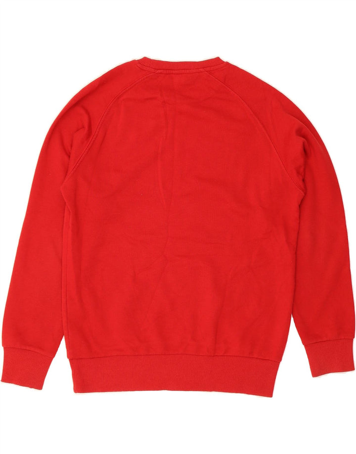 PENGUIN Mens Graphic Sweatshirt Jumper Medium Red Cotton Vintage Penguin and Second-Hand Penguin from Messina Hembry 