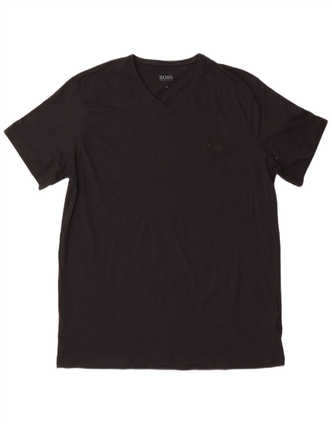 HUGO BOSS Camiseta Hombre Top XL Algodón Negro