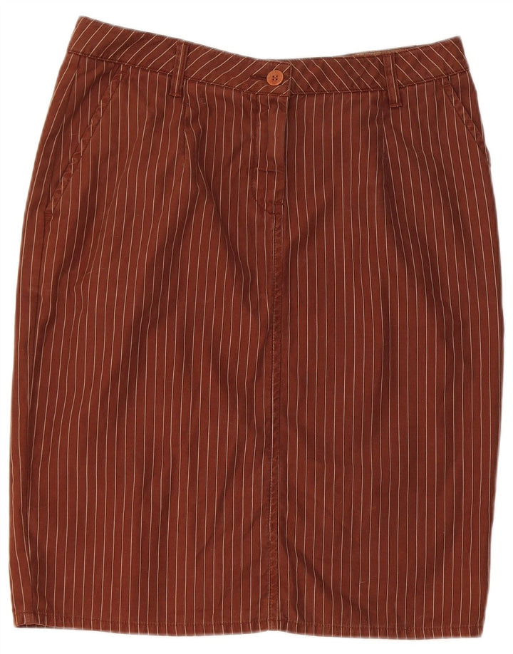 Falda lápiz Kappa para mujer IT 42 Medium W30 Marrón a rayas