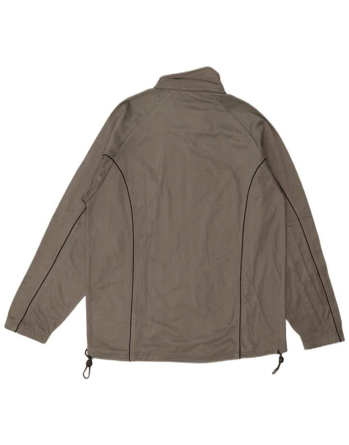 Asics Hombre Chándal Top Chaqueta Gris Medio
